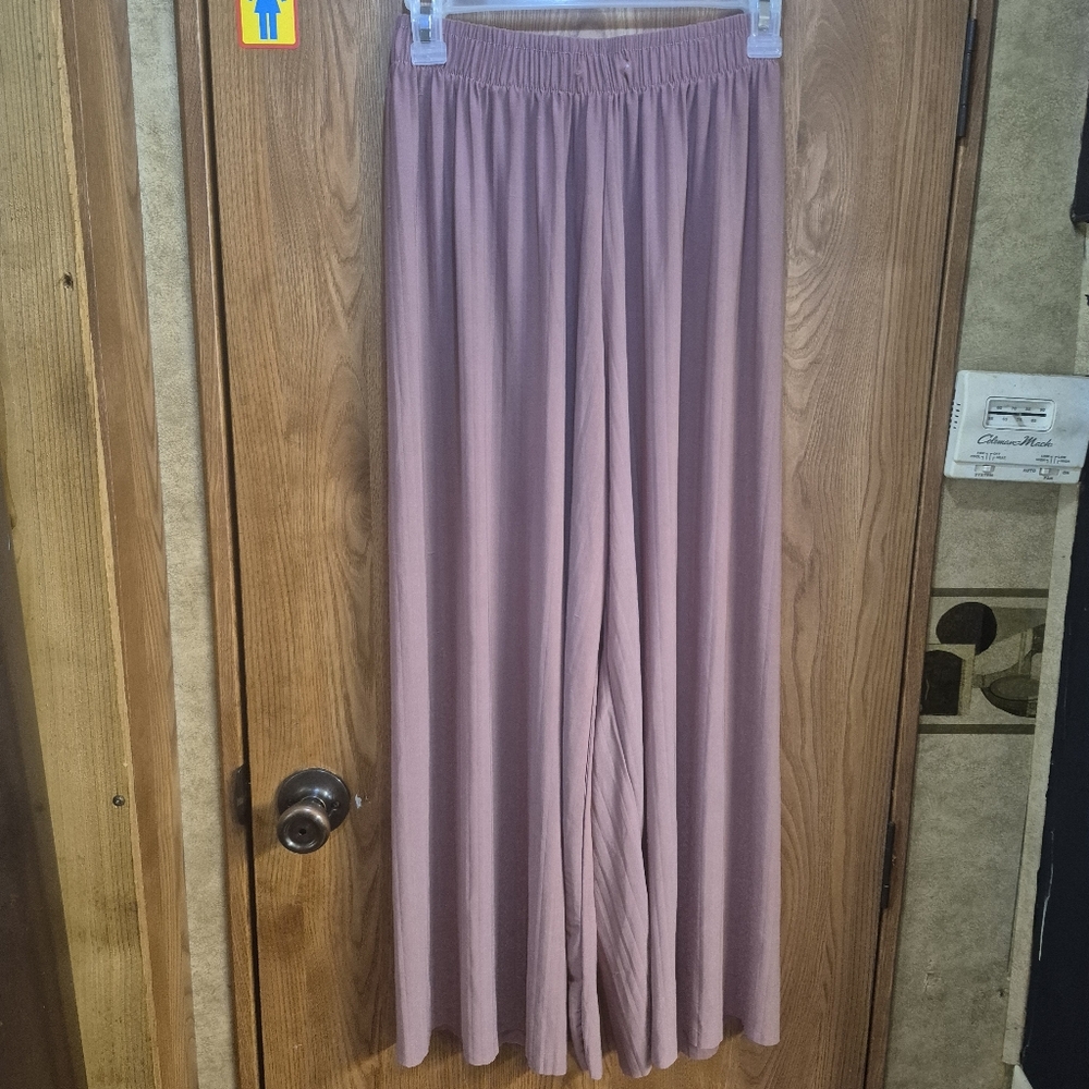 Mauve Wide-Leg Palazzo Pants.  Box 38